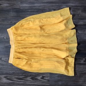 Skirts - Yellow Flowy High Waisted Skirt Skirts - Yellow Flowy High Waisted Skirt